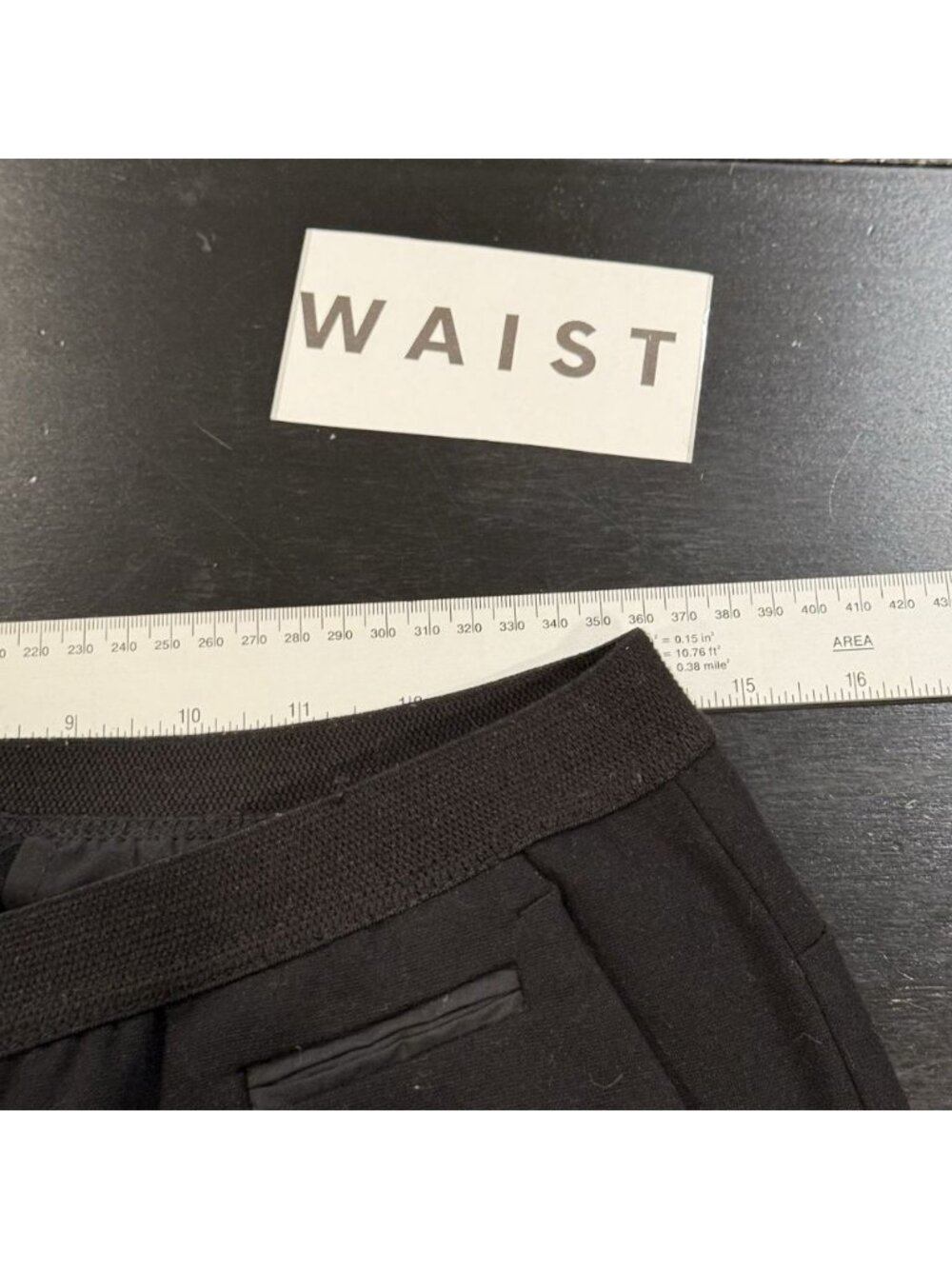 Theory Pants Womens Sz 10 Elastic Waist w/ Zipper Black Straight Career Pants - Picture 6 of 10